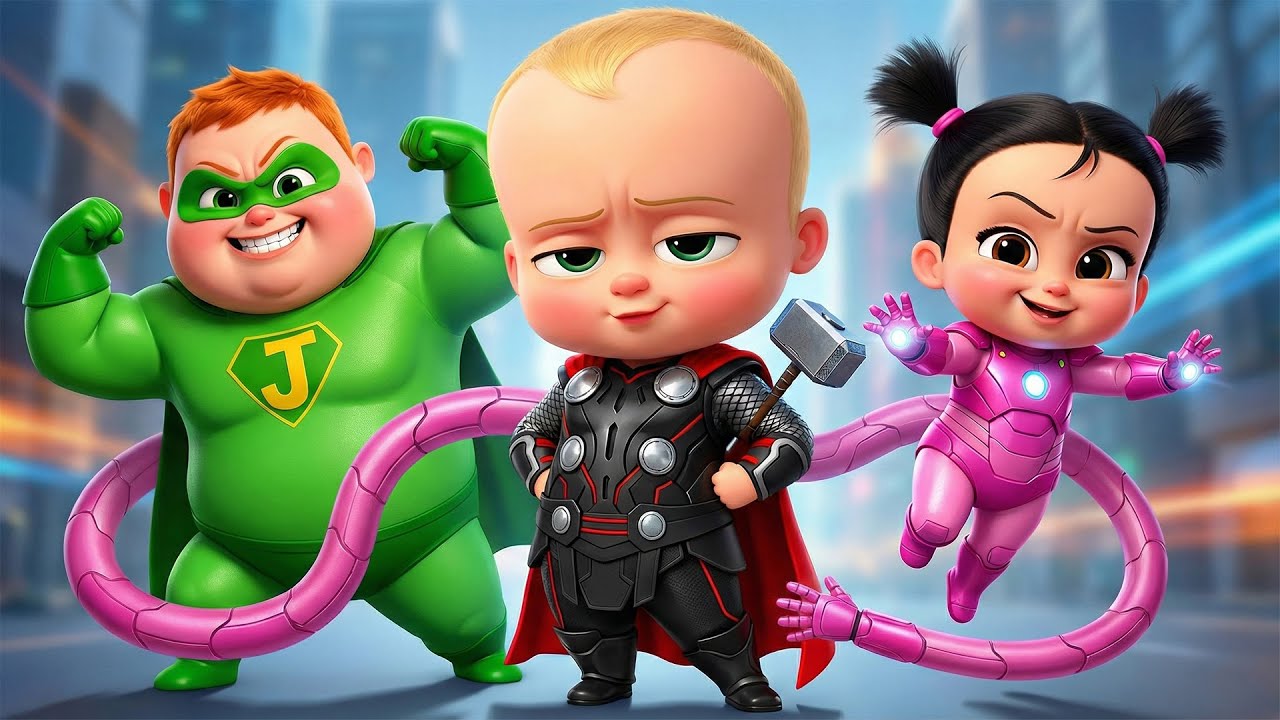 Baby Boss Heroes: What Happens When Babies Get Super Powers? 🤯🔥| Funny Boss Baby Animation