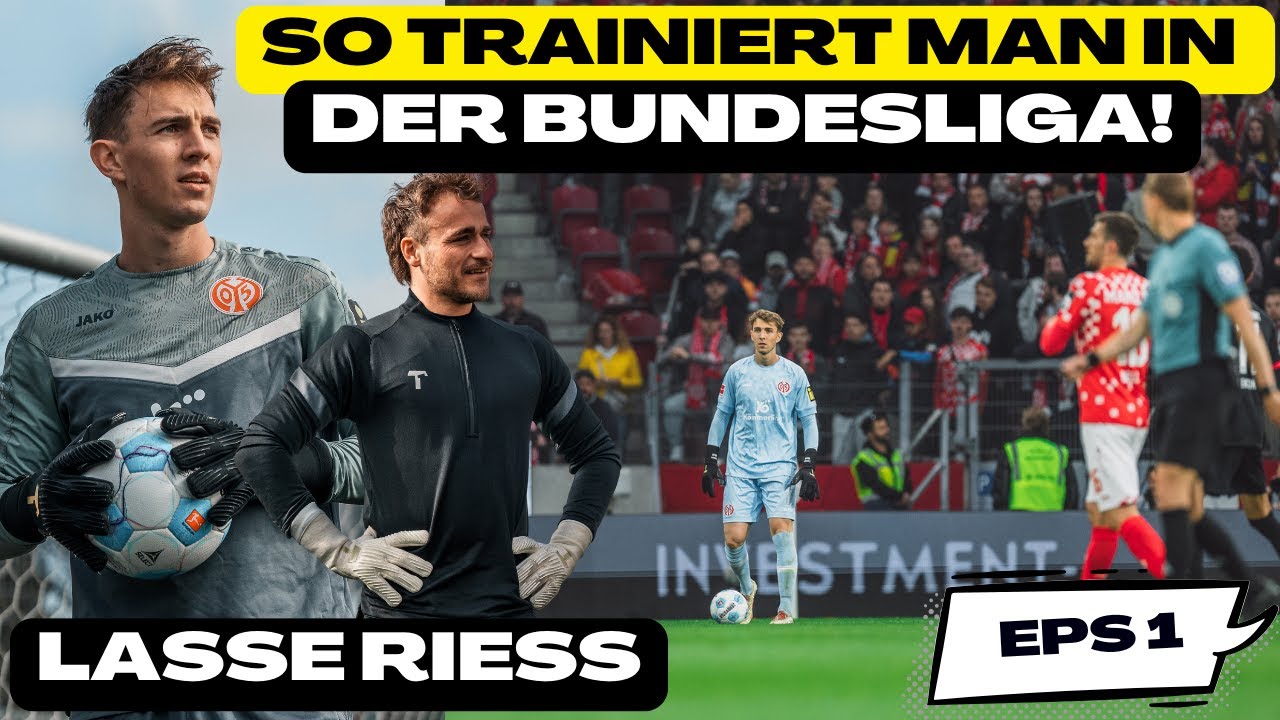 Mainz 05-Torwart Lasse Riess zeigt eine krasse Block-Technik! #ProfiTorwarttraining