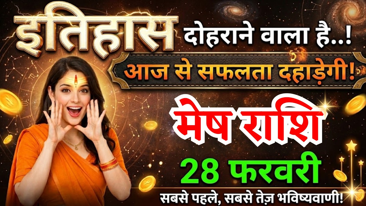 28 फरवरी, मेष राशि वालों इतिहास दोहराने वाला है आज से सफलता दहाड़ेगी, Mesh Rashi