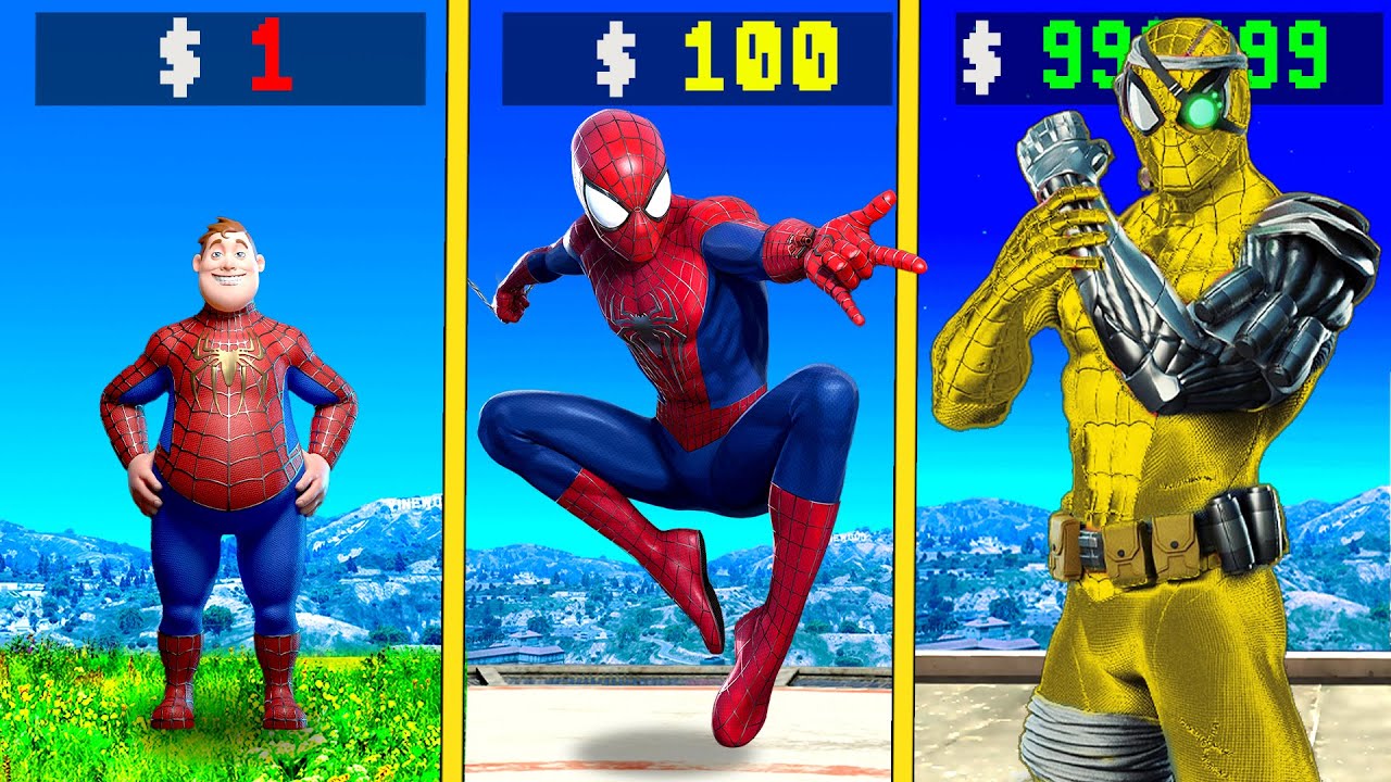 $1 SPIDERMAN to $1,000,000,000 in GTA 5
