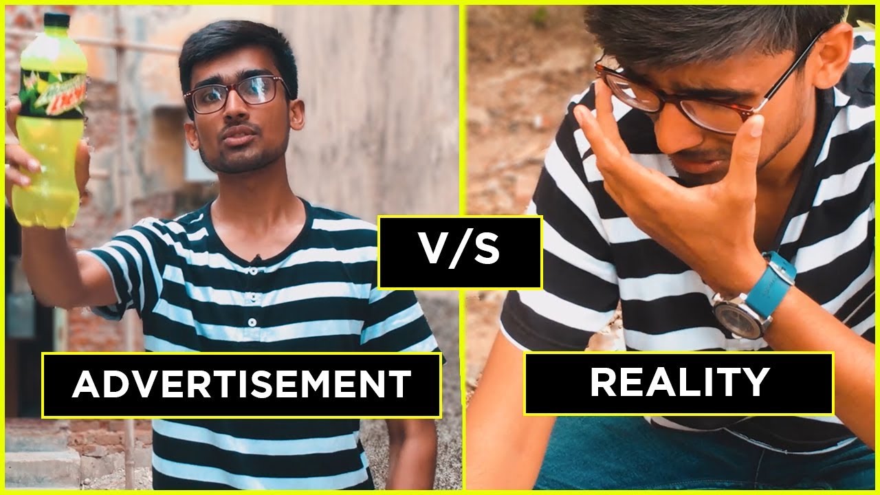 Advertisement V/s Reality || GJ01 Productions
