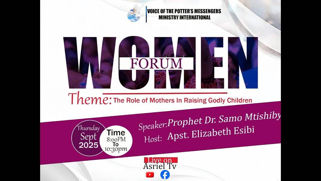 ROLE OF A MOTHER IN RAISING GODLY CHILDREN | PROPHET DR. SAMO MTISHIBY  | 04/09/25
