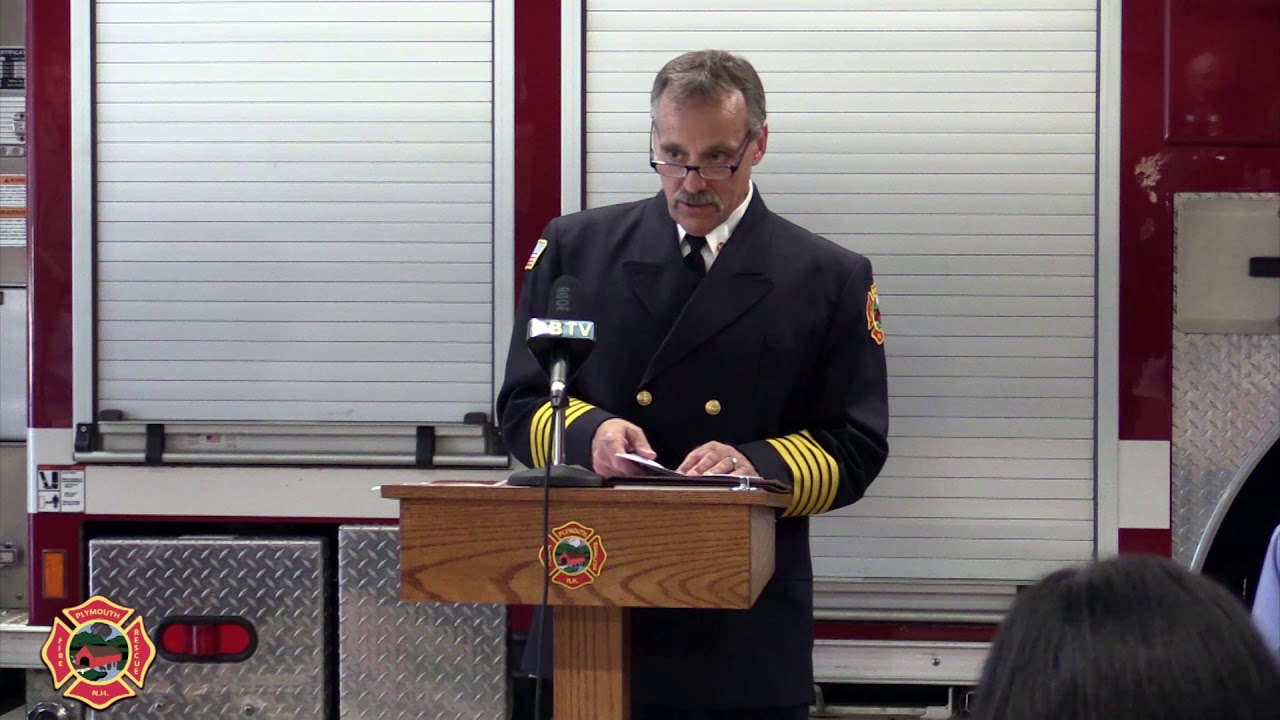 Plymouth, NH Fire Department Pinning Ceremony 7/16/19