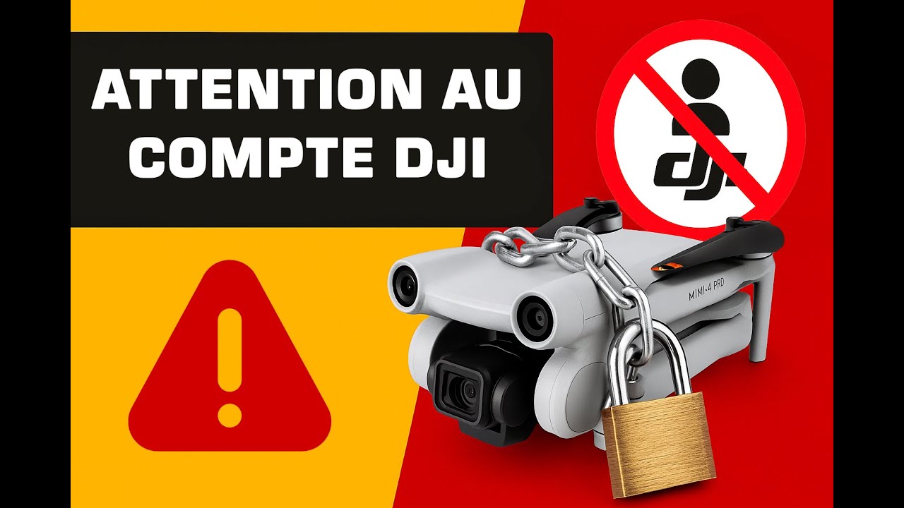 DRONES DJI D'OCCASION : ATTENTION à la liaison du compte utilisateur