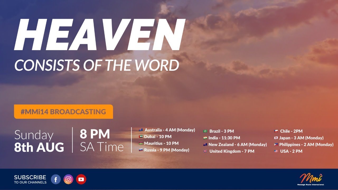 Message Music International (MMi) Live Stream Episode 14- Heaven Consists Of The Word