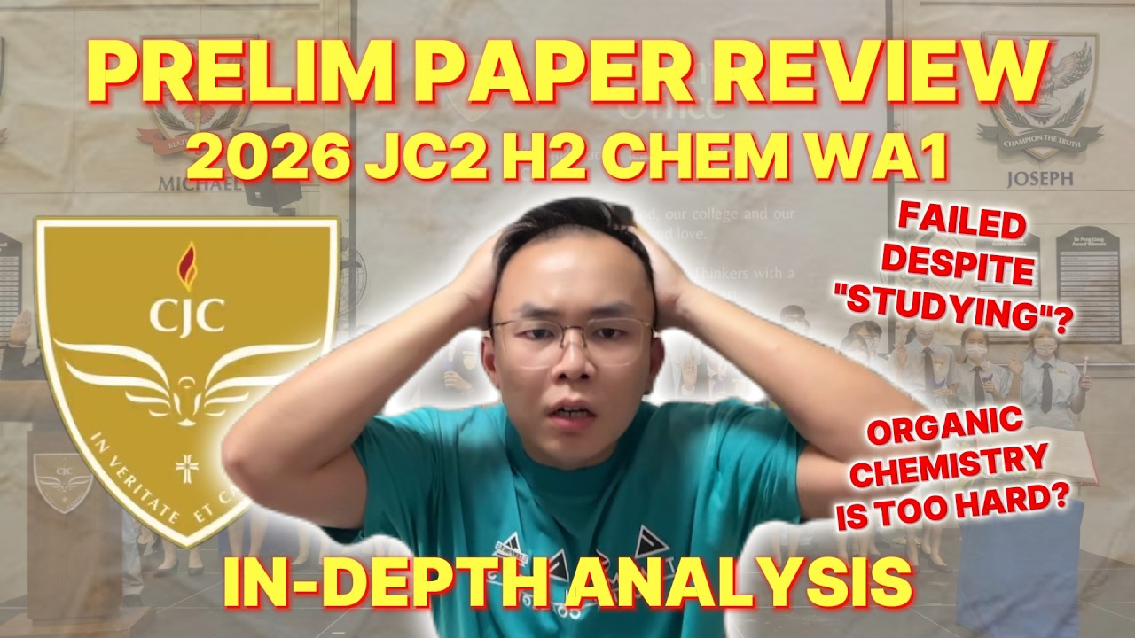 Prelim Paper Review: CJC 2026 H2 Chemistry JC2 WA1