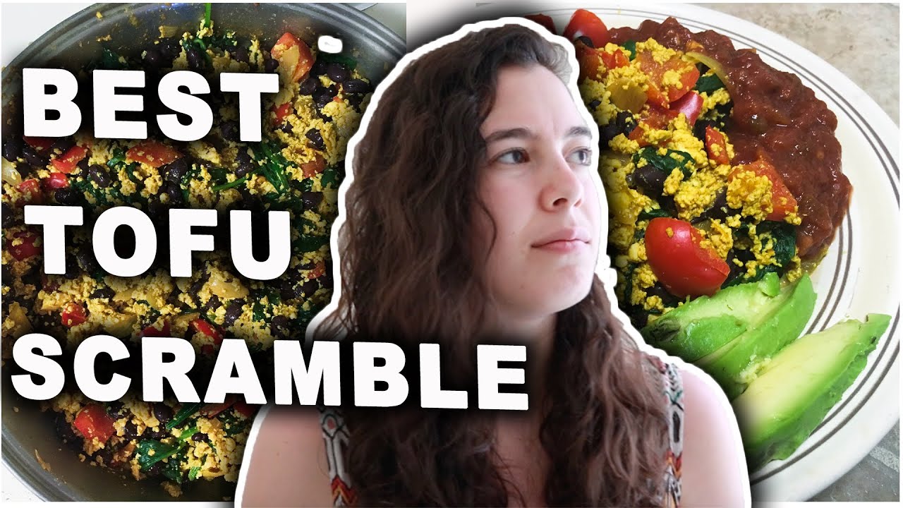 The BEST Tofu Scrambled Eggs! -- An EASY, High PROTEIN, Vegan Breakfast