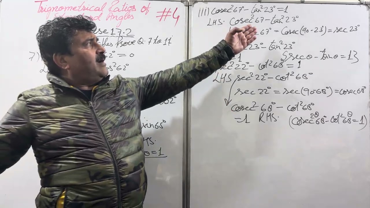 #4 Trigonometrical Ratios of Complementary Angles maths with Rajeev Sir #exercise17.2 #Class9 #ICSE 