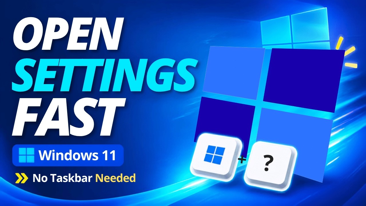 Как открыть настройки Windows без панели задач