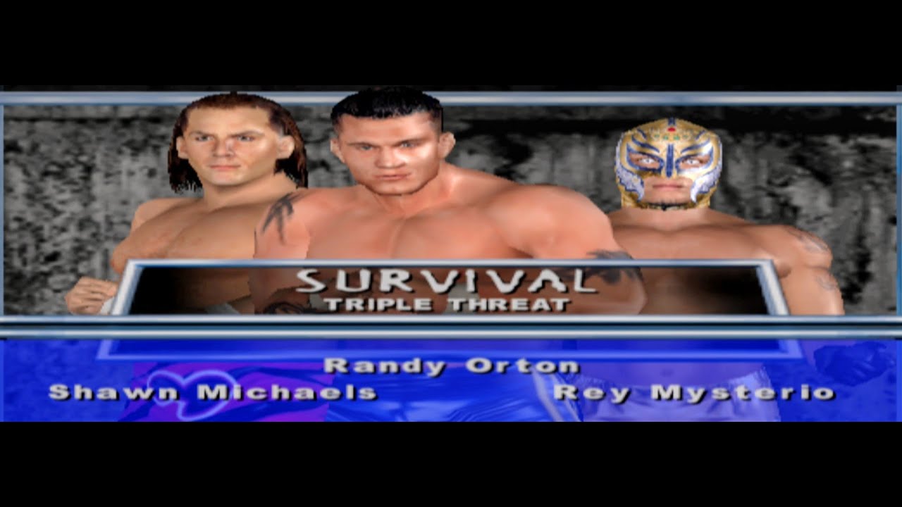 Shawn Michaels vs Randy Orton vs Rey Mysterio | Triple Threat Survival Match | Wwe SmackDown HCTP |