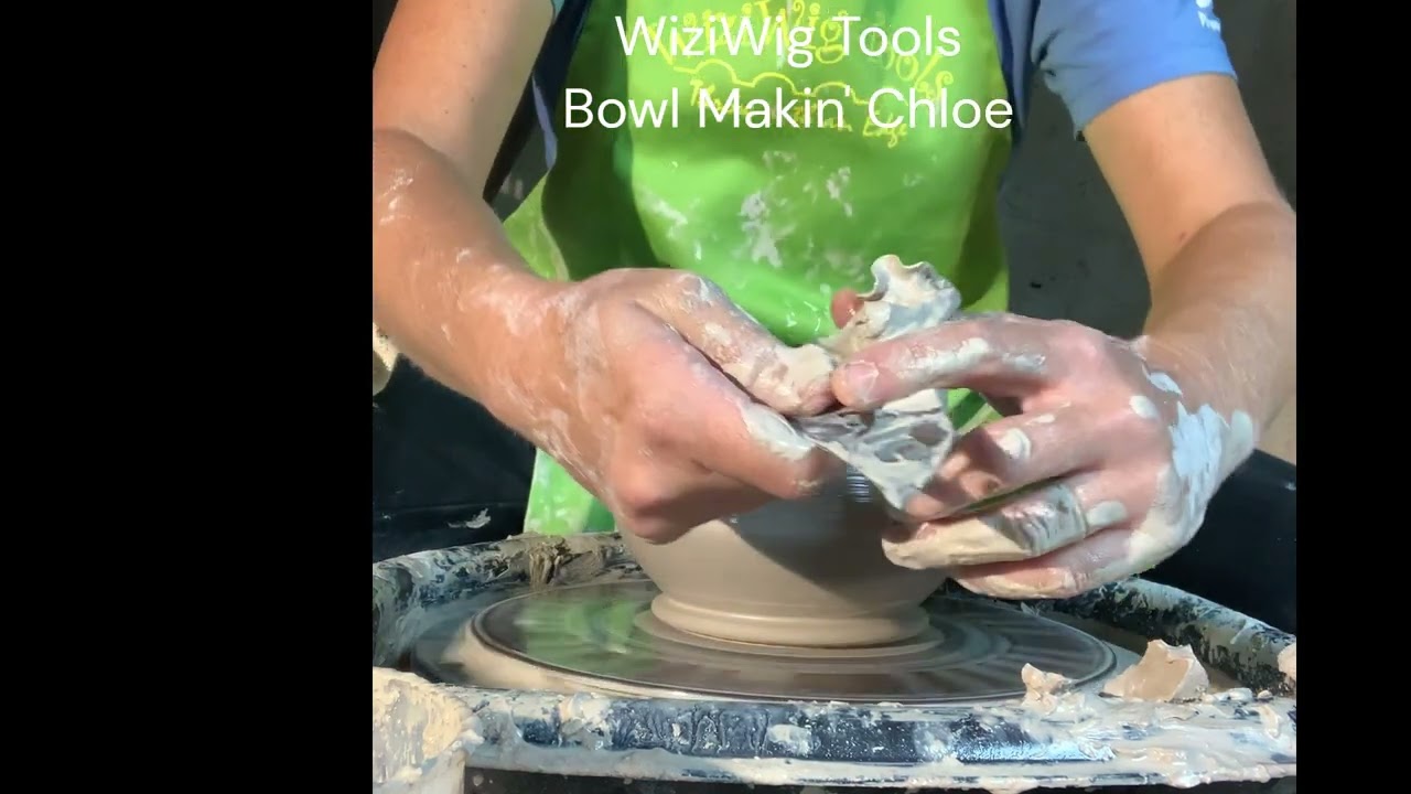 WiziWig Pottery Tools Bowl Makin' Chloe Profile Rib Demo Video