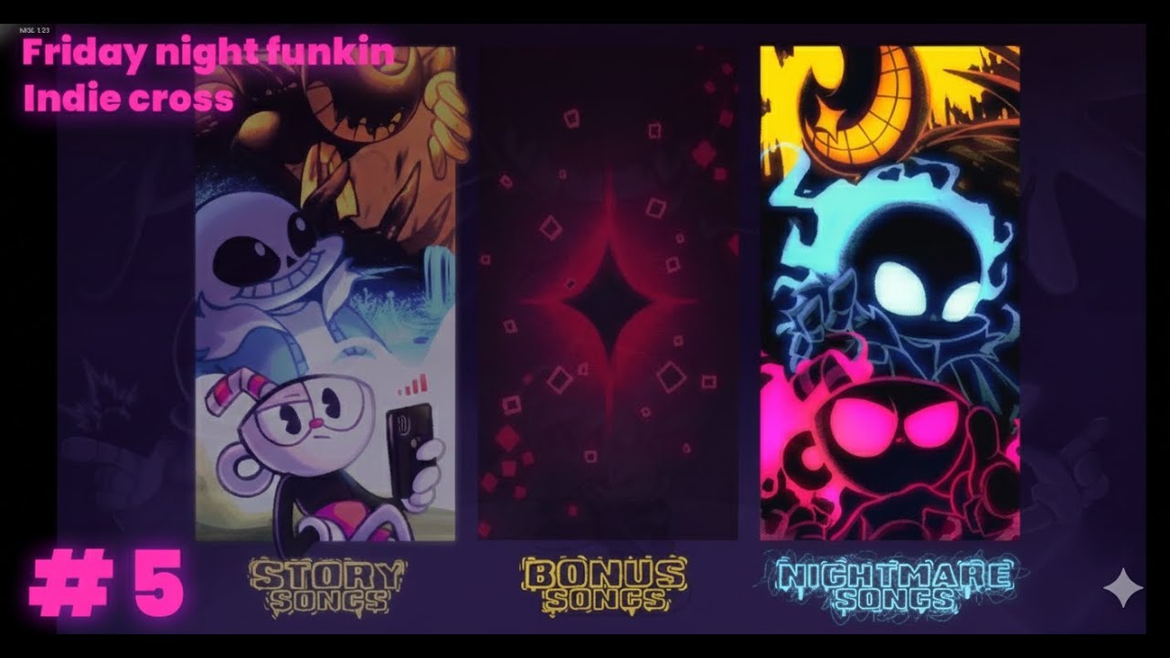 Testing out nightmare songs in fnf indie cross