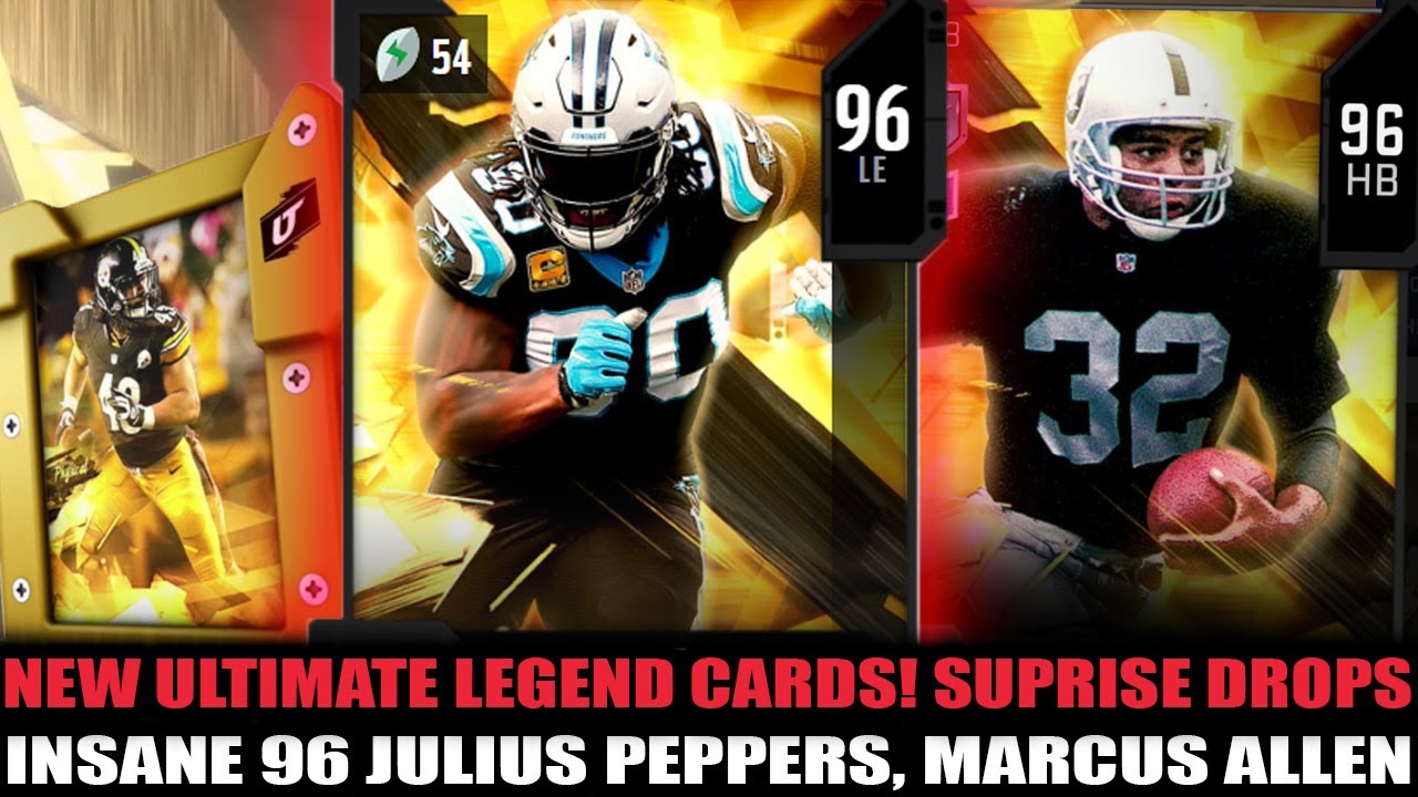 NEW ULTIMATE LEGENDS! INSANE 96 JULIUS PEPPERS, AND MARCUS ALLEN! BEST LE! | MADDEN 20 ULTIMATE TEAM