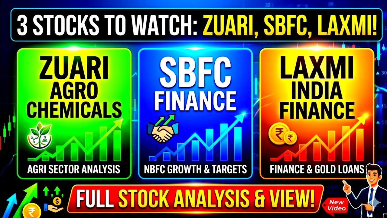 📉 Zuari Agro Chemicals | SBFC Finance | Laxmi India Finance ! What to do with these 3 stocks?