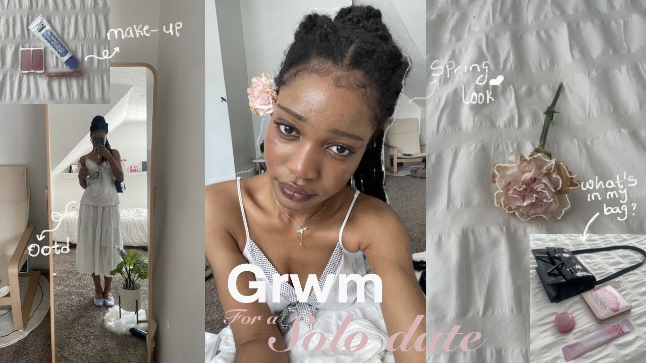 Grwm vlog: Korean style makeup, ootd, spring makeup, what&rsquo;s in my bag, skincare/diet haul, quiet