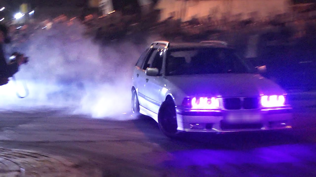 BMW E36 Wagon - Epic Street Drifting!