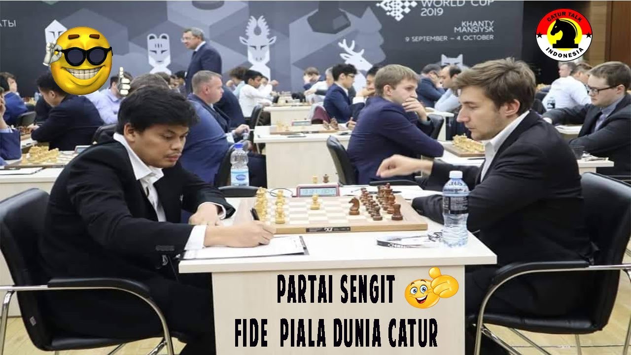 PARTAI SENGIT !!! SUSANTO MEGARANTO VS SERGEY KARJAKIN - FIDE WORLD CHESS CUP 2019