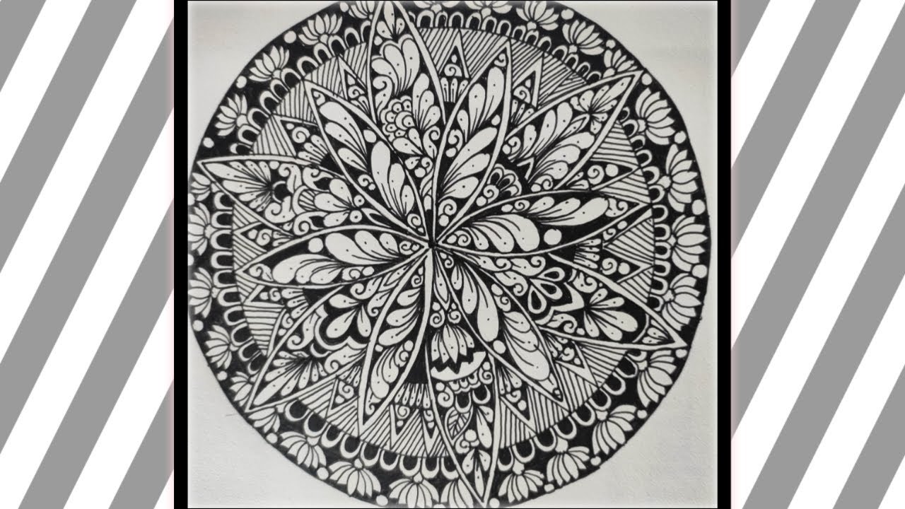 Ancient Mandala design||mandala art for beginners|| mandala art easy||mandala unique art