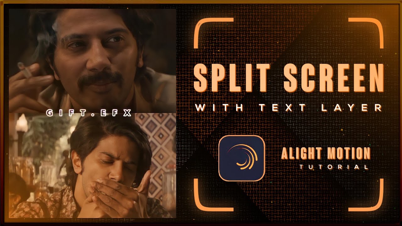 Split Screen Transition with Text Layer Effect 😍🔥 Alight motion tutorial tamil