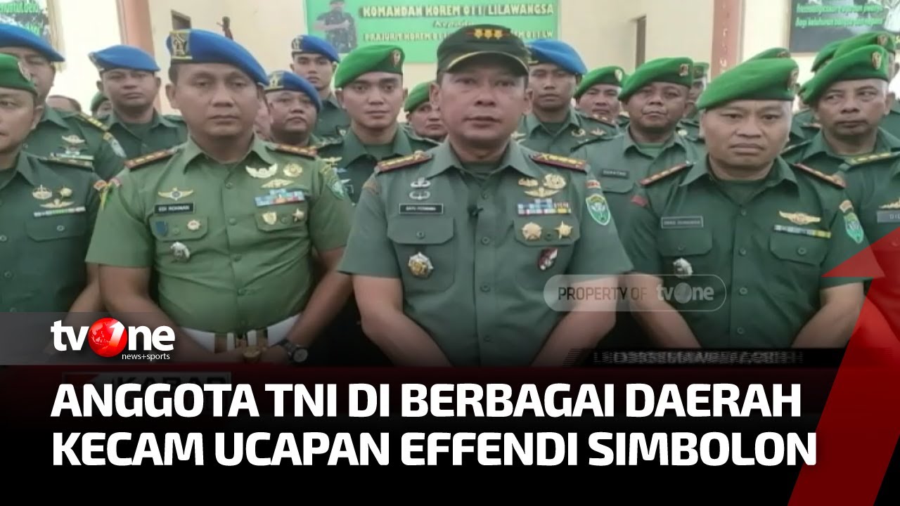 Ramai-ramai Prajurit TNI AD Kecam Effendi Simbolon | Kabar Petang tvOne