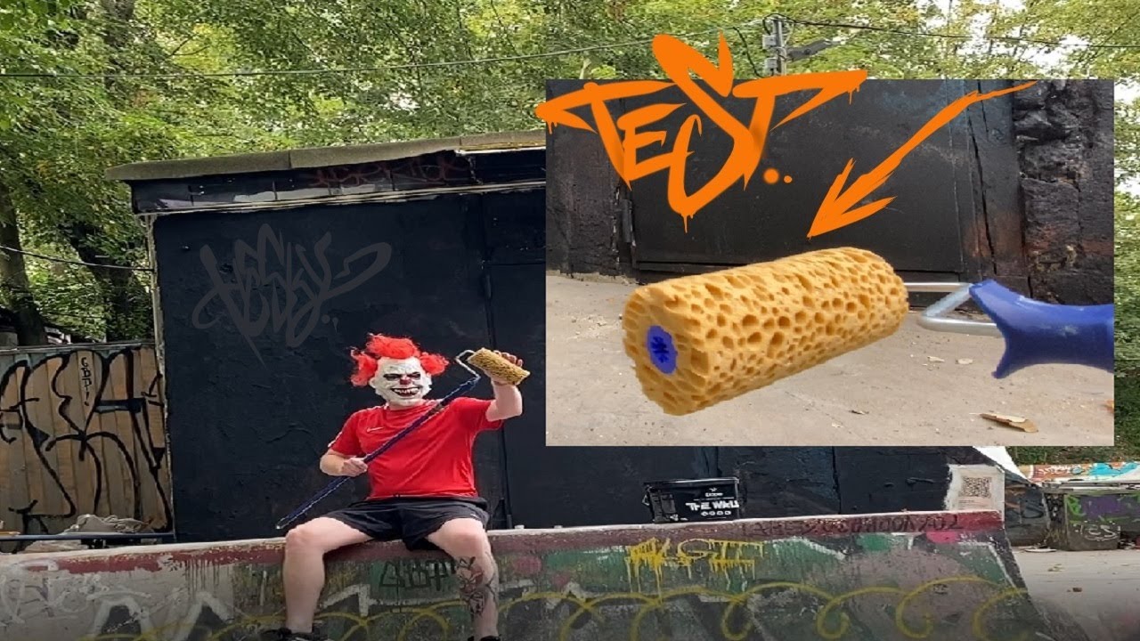 I TEST A SPECIAL PAINT ROLLER 4 BACKROUND - GRAFFITI HESKY ONE 2022 WILDSTYLE - STREETART - LEIPZIG