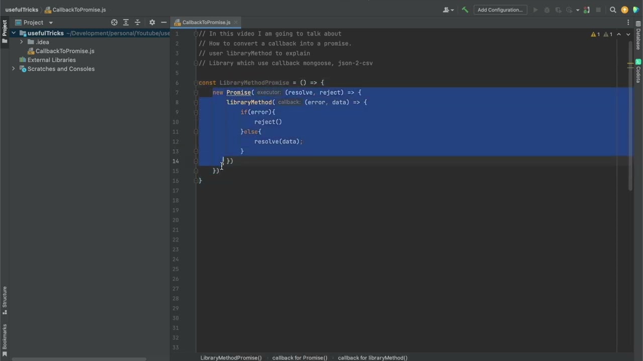 How To Convert Callback To Promise