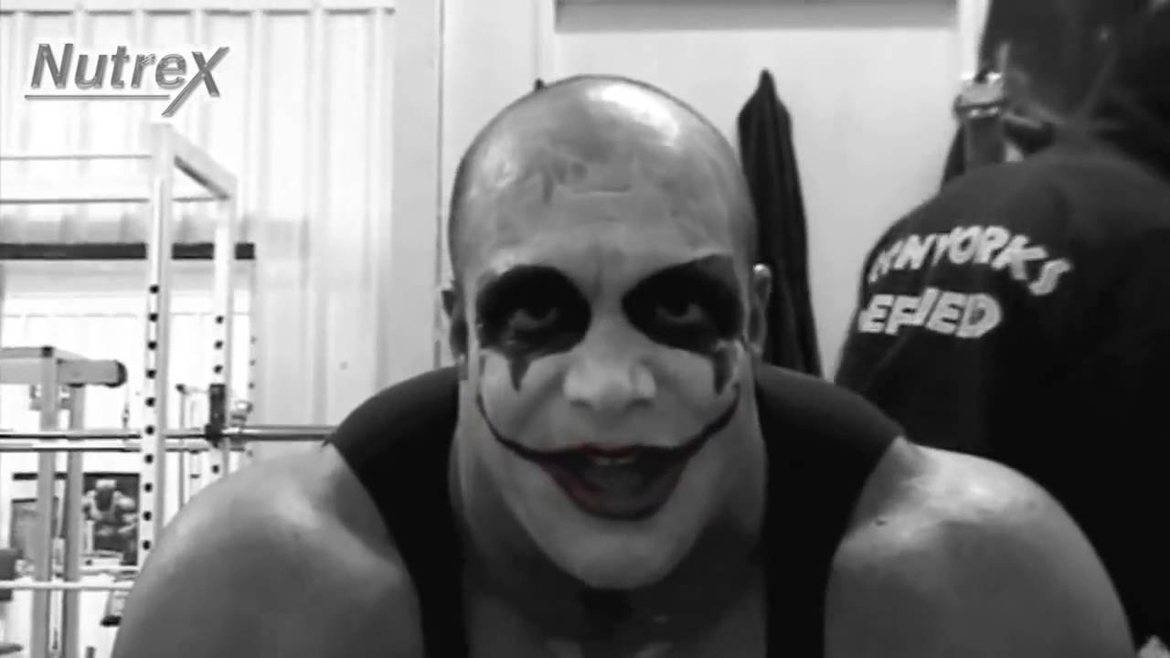 Zack Khan Halloween Working Out as the Joker Shoulder Workout