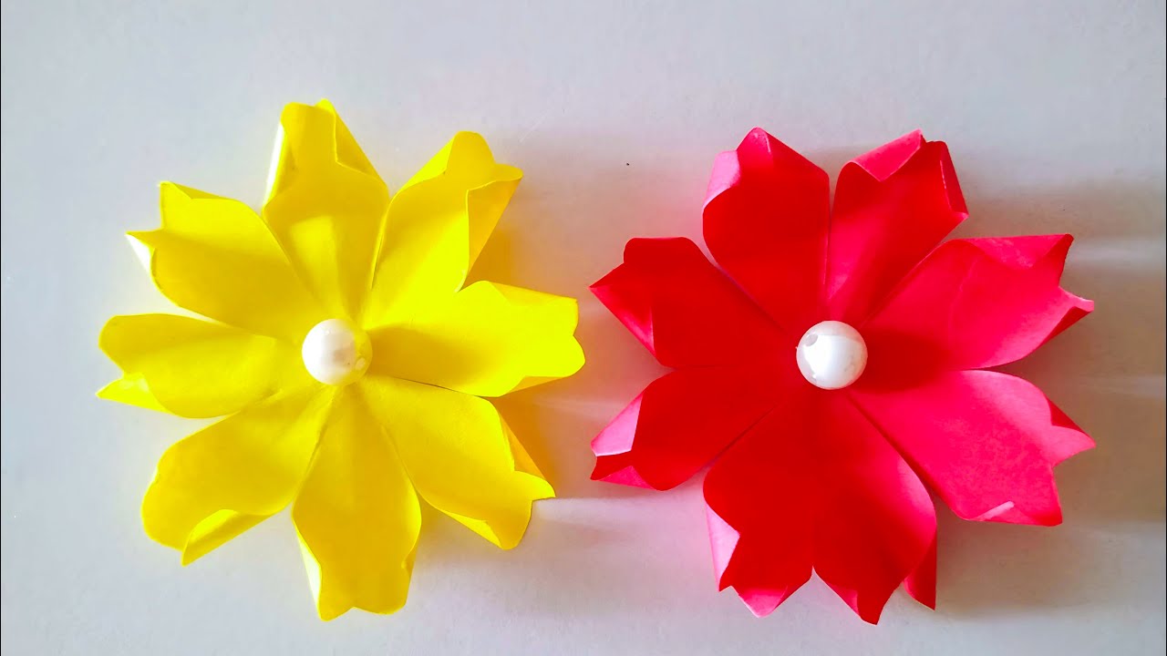 How to Make Beautiful Paper Flowers Step by Step | Easy DIY Craft🌸