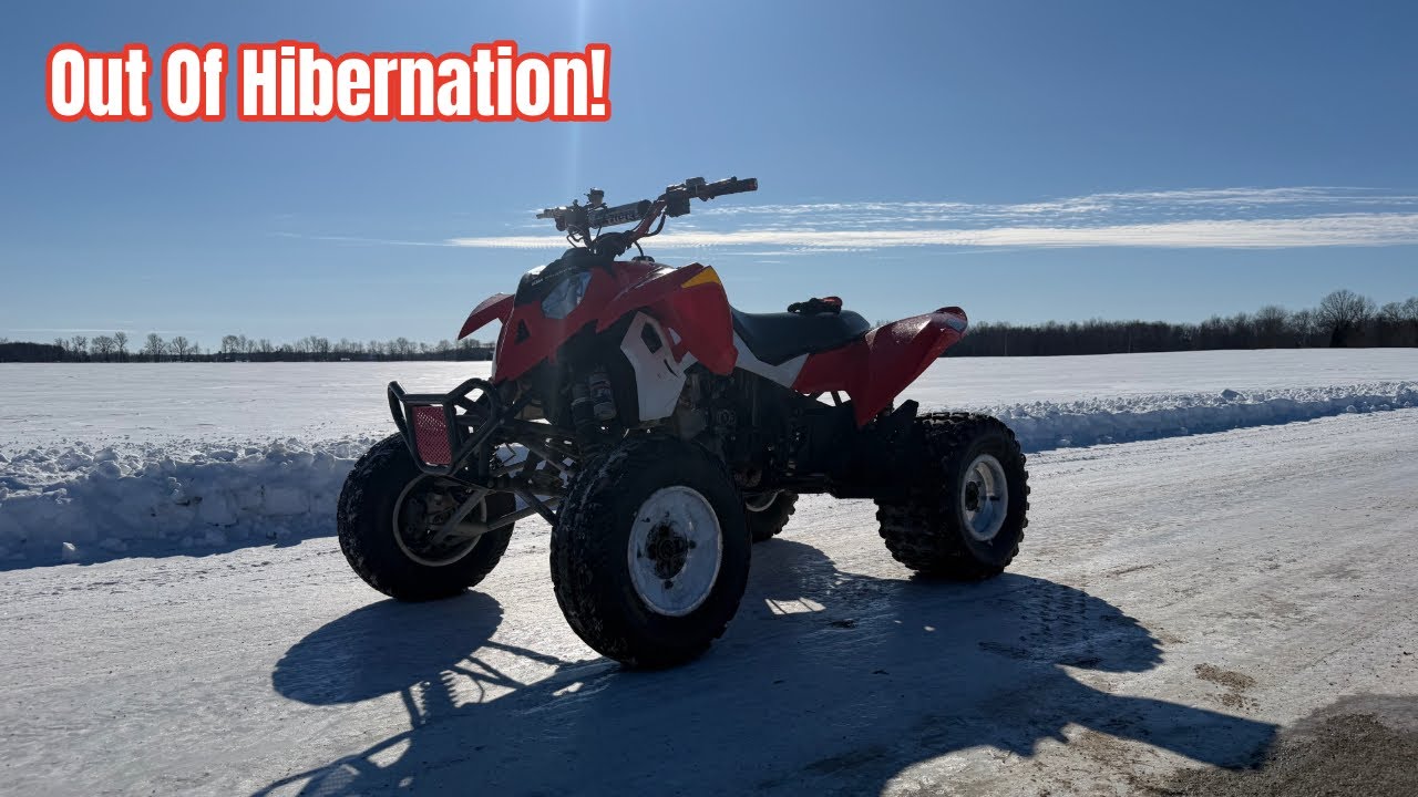 My Polaris Outlaw 525 RIPS In The Snow!