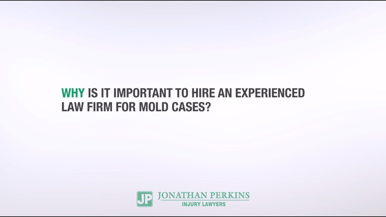 Why is it important to hire an experienced law firm for mold cases?