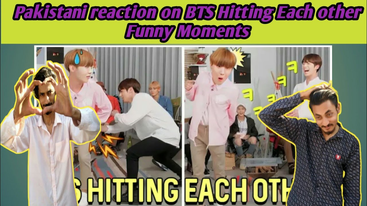 Pakistani Reaction on BTS Hitting Each other Funny Moments | MHReaction
