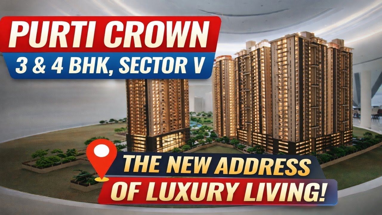 Purti Crown Kolkata | Luxury 3 & 4 BHK Flats Near Sector V | Price ₹1.78 Cr Onwards