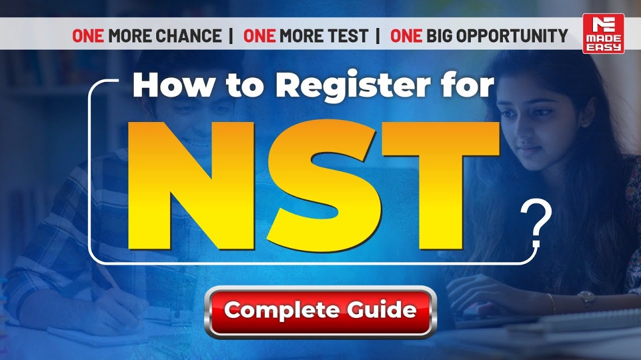 How to Register for NST 2026 | GATE 2027 & ESE Scholarship Test | Up to 100% Scholarship | MADE EASY