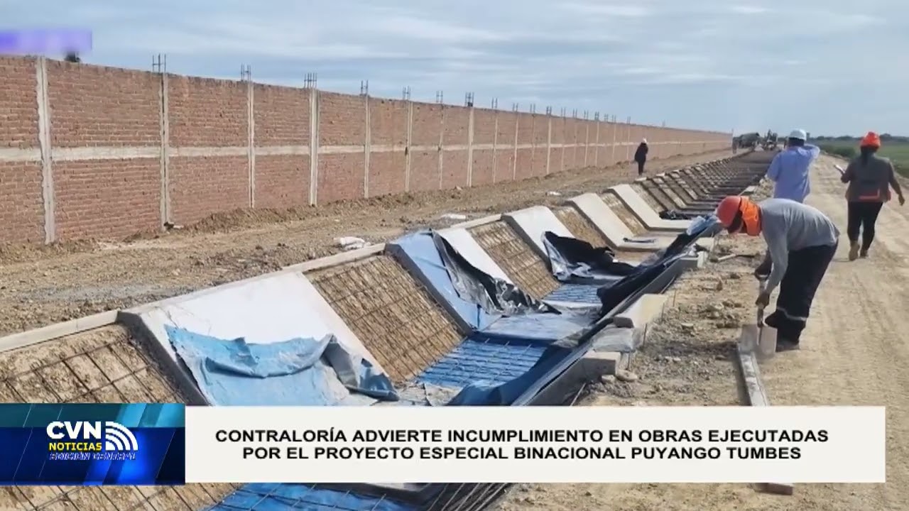 CONTRALORÍA DETECTÓ INCUMPLIMIENTO EN OBRA DEL CANAL DE RIEGO LA PEÑA EJECUTADA POR P.E.B.P.T