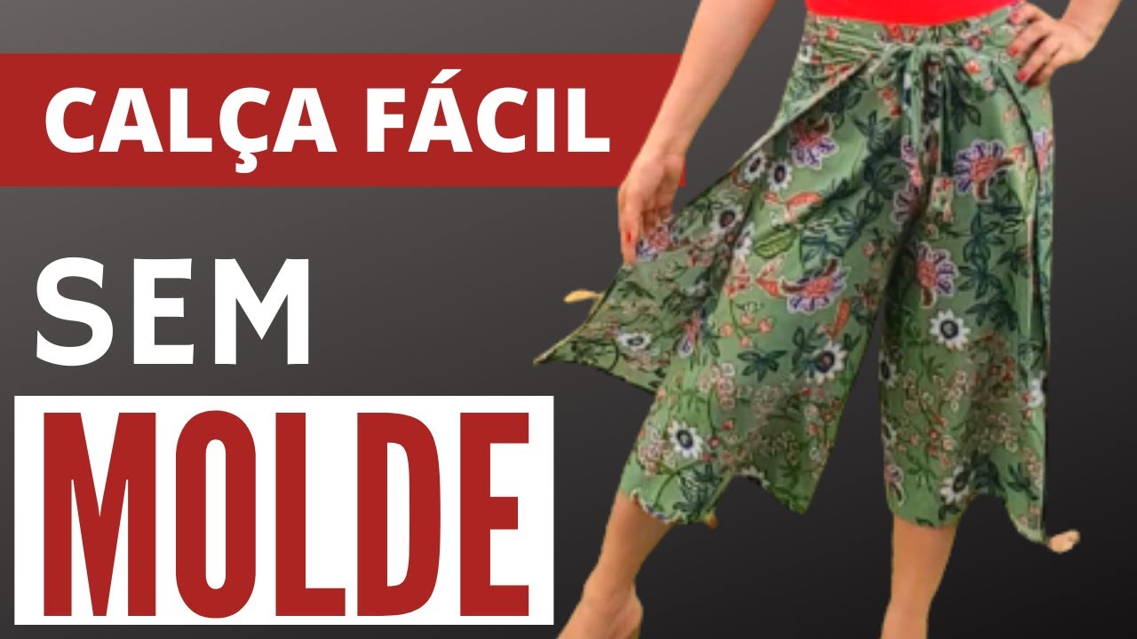 Cal&ccedil;a envelope - Como fazer sem molde - Passo a passo: corte e costura | Gisele Mau&eacute;s