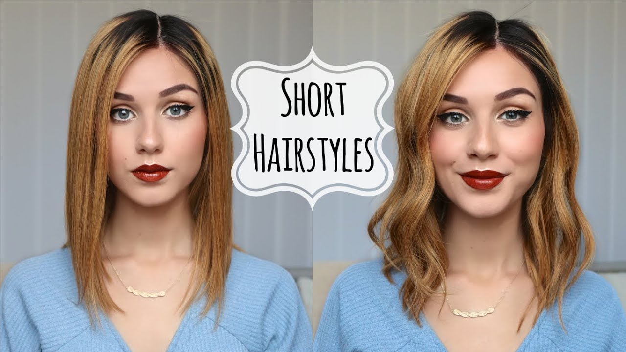 STYLING MY SHORT HAIR | 4 hairstyles for short hair
