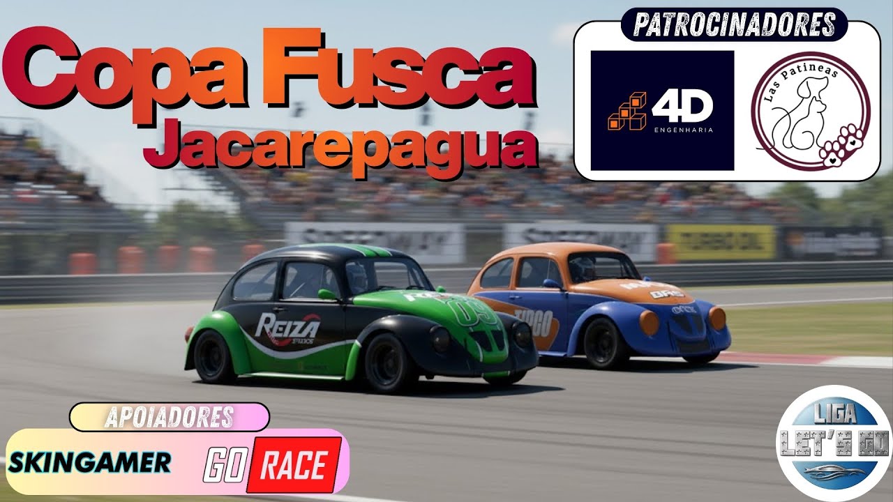 COPA FUSCA EM JACAREPAGUA ETAPA 1 - 1ªTEMPORADA | JACAREPAGUA 4FUN | AUTOMOBILISTA 2 | LIGA LETS GO