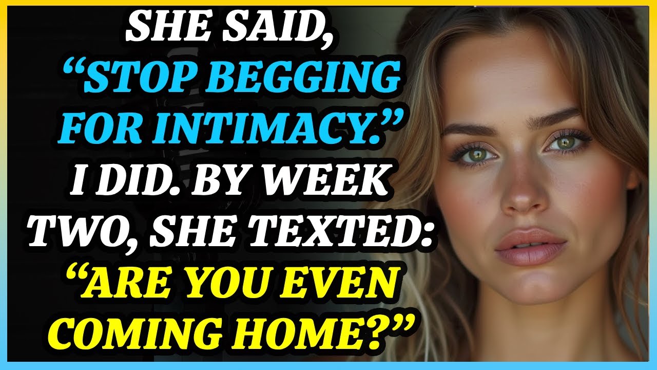 She Said “You Beg for Intimacy” — So I Stopped Talking First