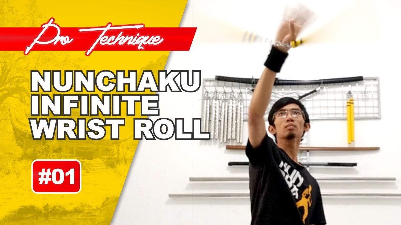 TUTORIAL BERMAIN NUNCHAKU TINGKAT LANJUT - #01 INFINITE WRIST ROLL - KENJI HIKARIYA
