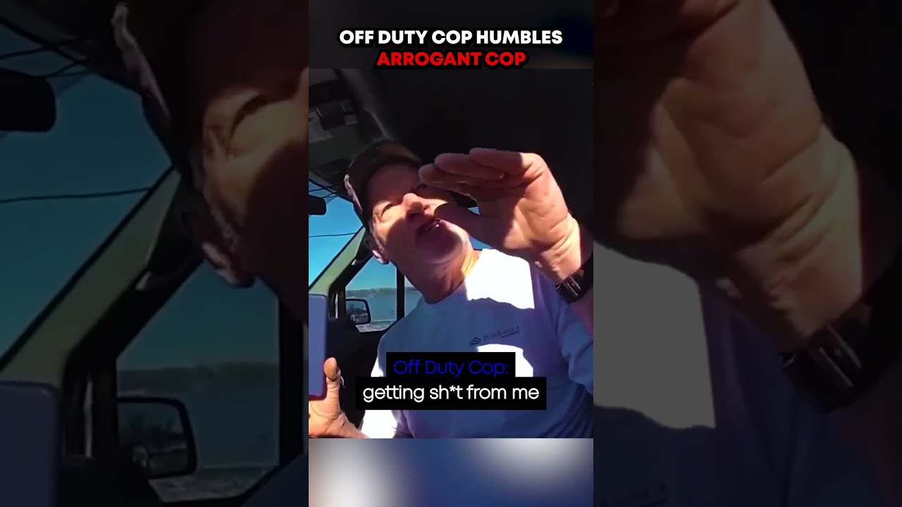 Отстраненный от службы полицейский ставит на место высокомерного копа #bodycam #полиция