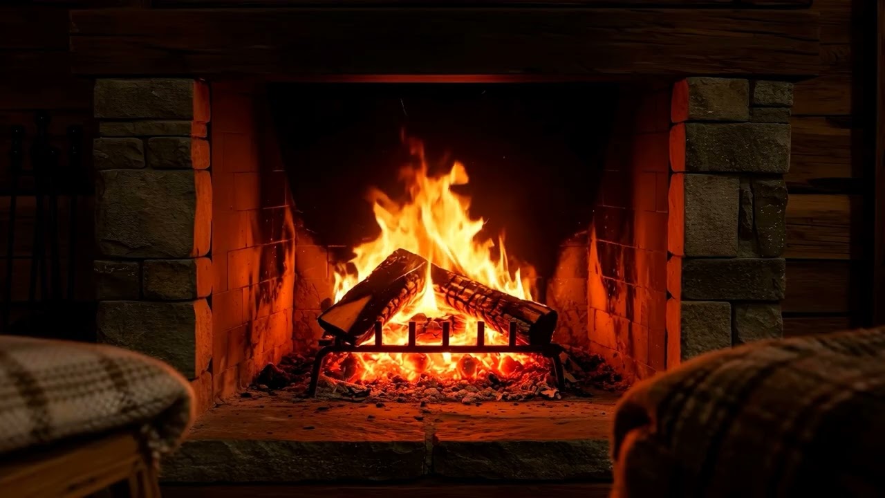 Cozy Fireplace Lo-Fi Hip Hop | Relax, Study, Sleep, Focus (1 Hour)