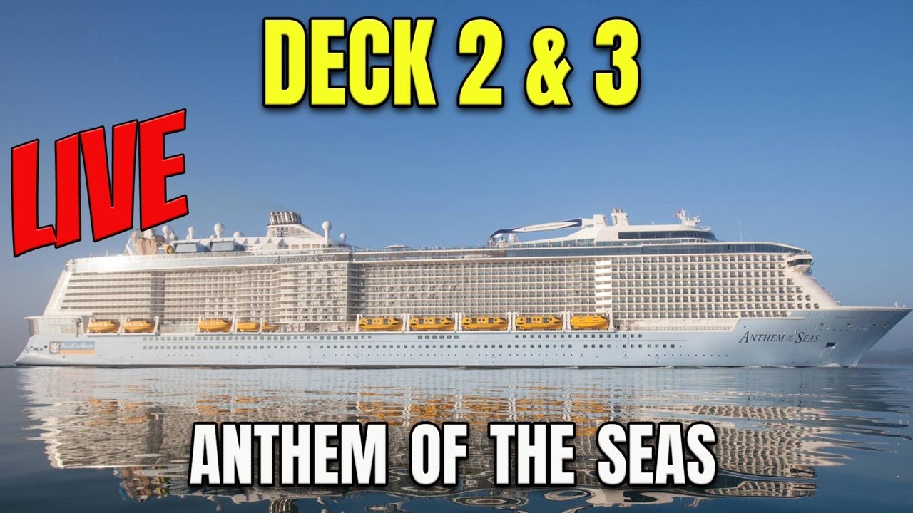 Anthem of the Seas LIVE. Deck 2 & 3 WalkAbout