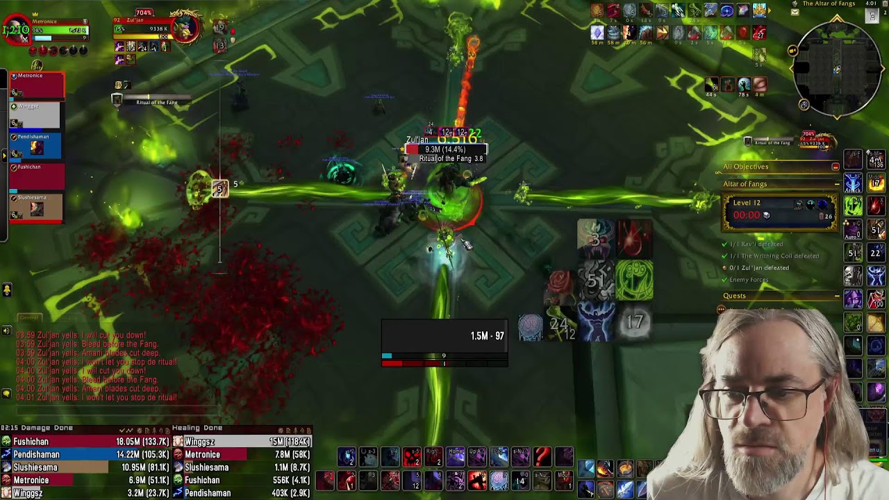 PTR Mythic+ Pugging Keys - Blood Death Knight POV