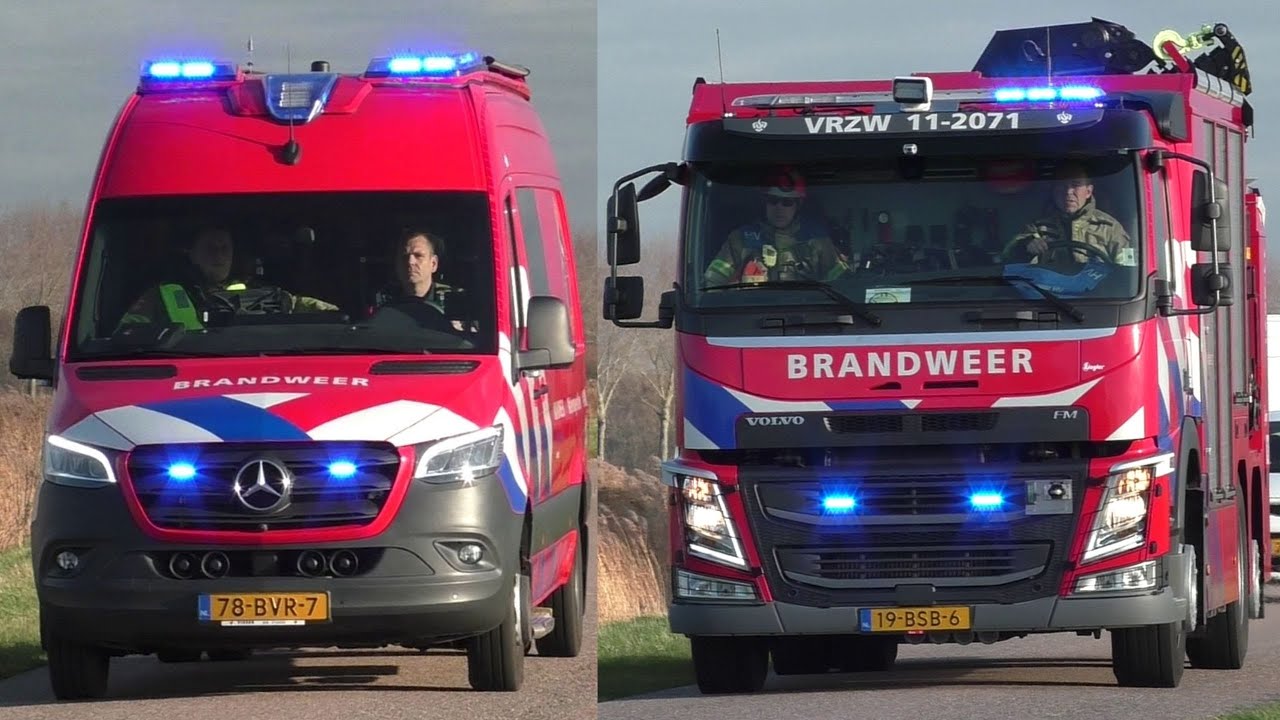 Brandweer en politie met spoed onderweg naar een ernstig waterongeval in Spijkerboor