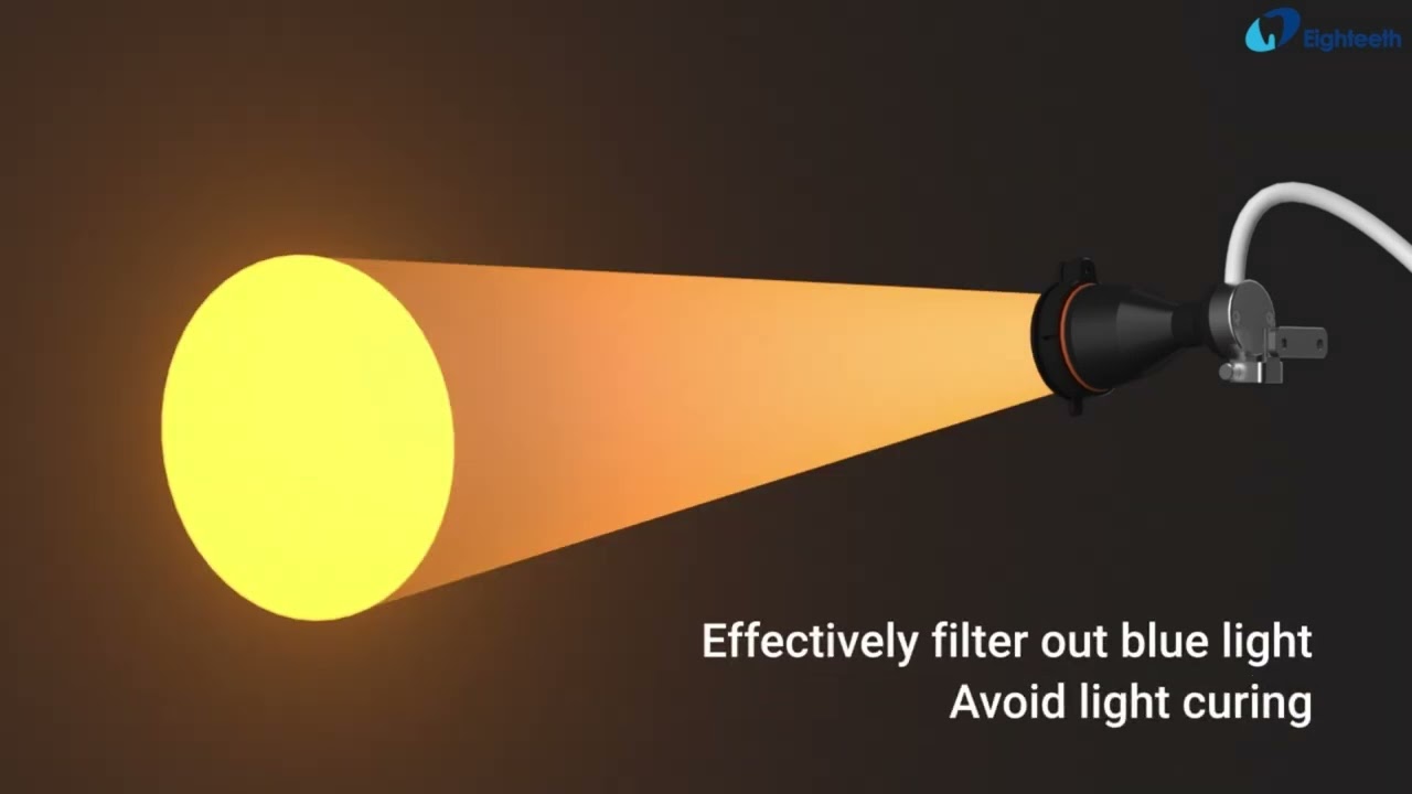 Eighteeth surgical headlight 𝐒𝐨𝐟𝐭𝐨𝐮𝐜𝐡, perfect companion for Eighteeth's binocular loupes Brilliance