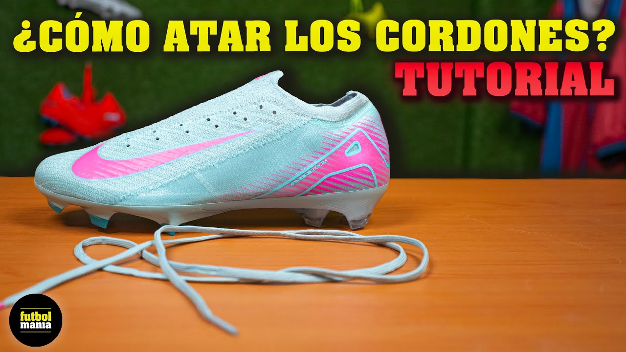TUTORIAL CÓMO PONER los CORDONES en BOTAS de FÚTBOL