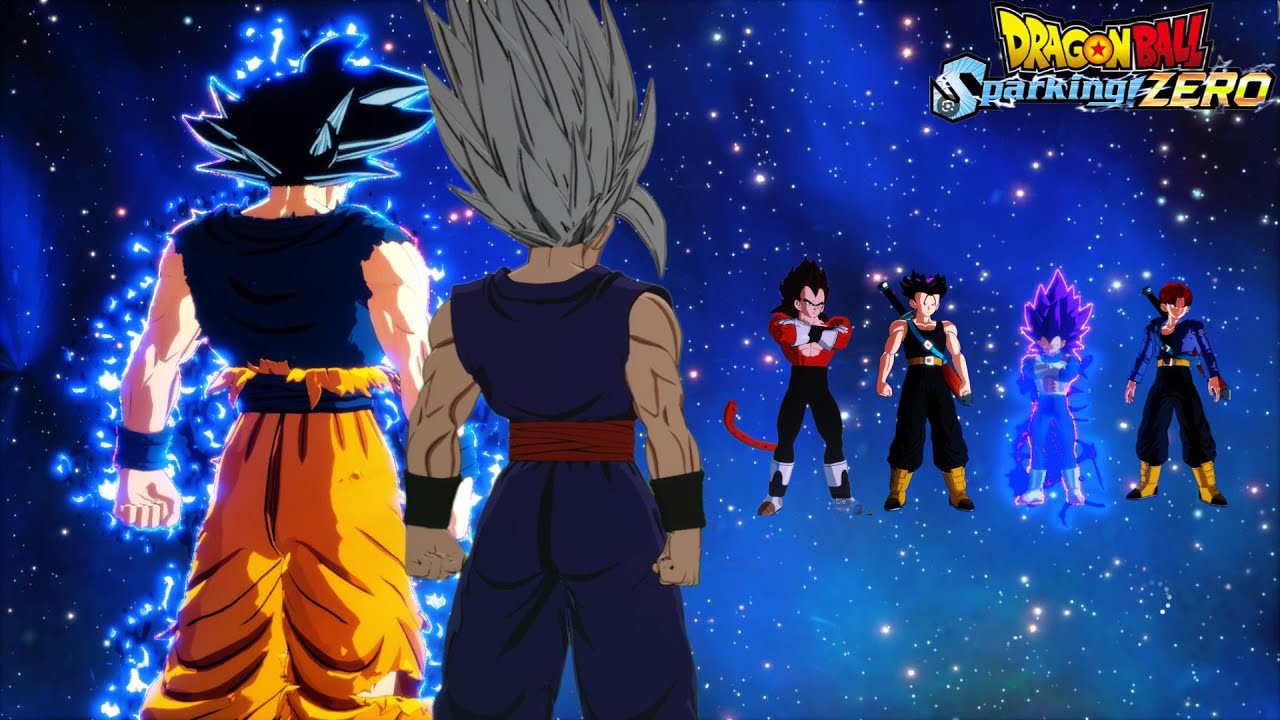 Goku & Gohan Peak Form Vs Vegeta  & Trunks Peak Form ! Dragon ball Sparking Zero