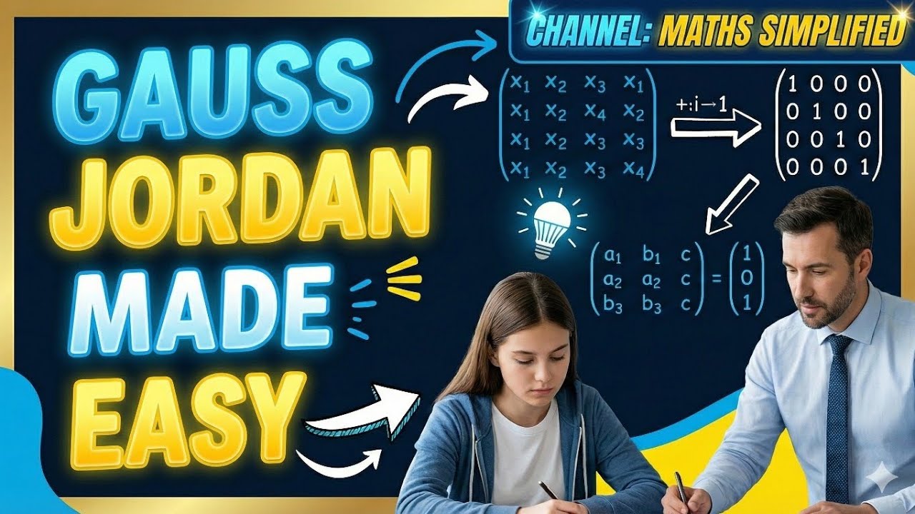 Master the Gauss-Jordan Method in 10 Minutes | Matrices & Determinants