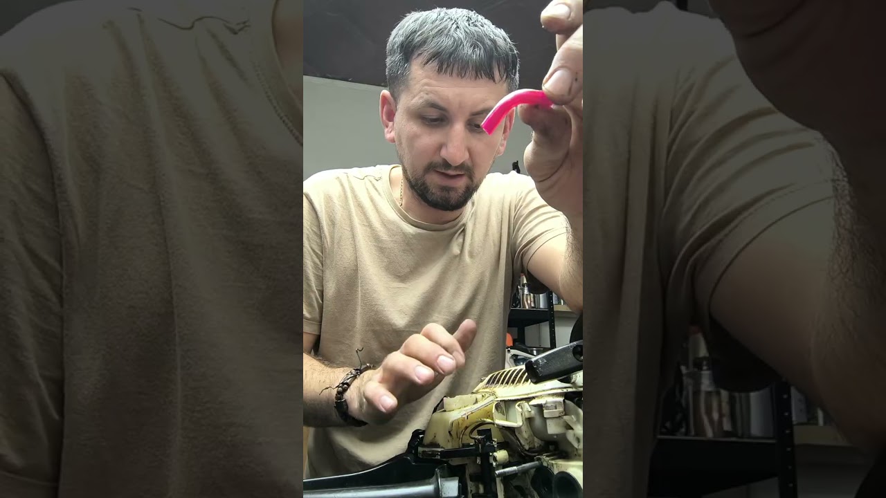Vezi cum se face o diagnoză la o drujbă Stihl care se turează singură, care prinde aer fals.