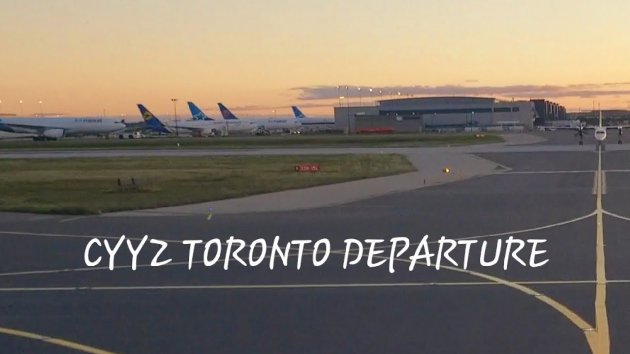Pilot POV CYYZ Toronto Departure With Runway Change Timelapse.